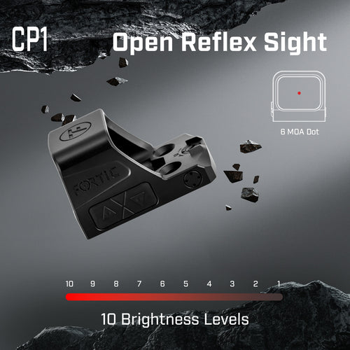FORTIC CP1 RMSc/K Footprint Open 6MOA Red Dot Sight