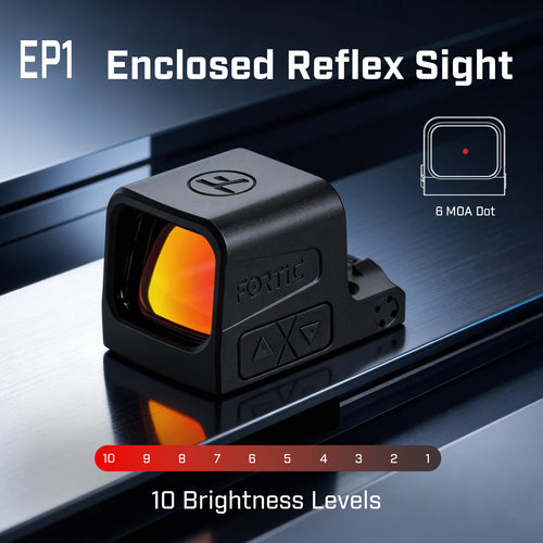 FORTIC EP1 RMSc/K Footprint Enclosed 6MOA Red Dot Sight