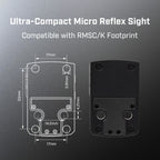 FORTIC CP1 RMSc/K Footprint Open 2&32MOA Green Circle Dot Sight