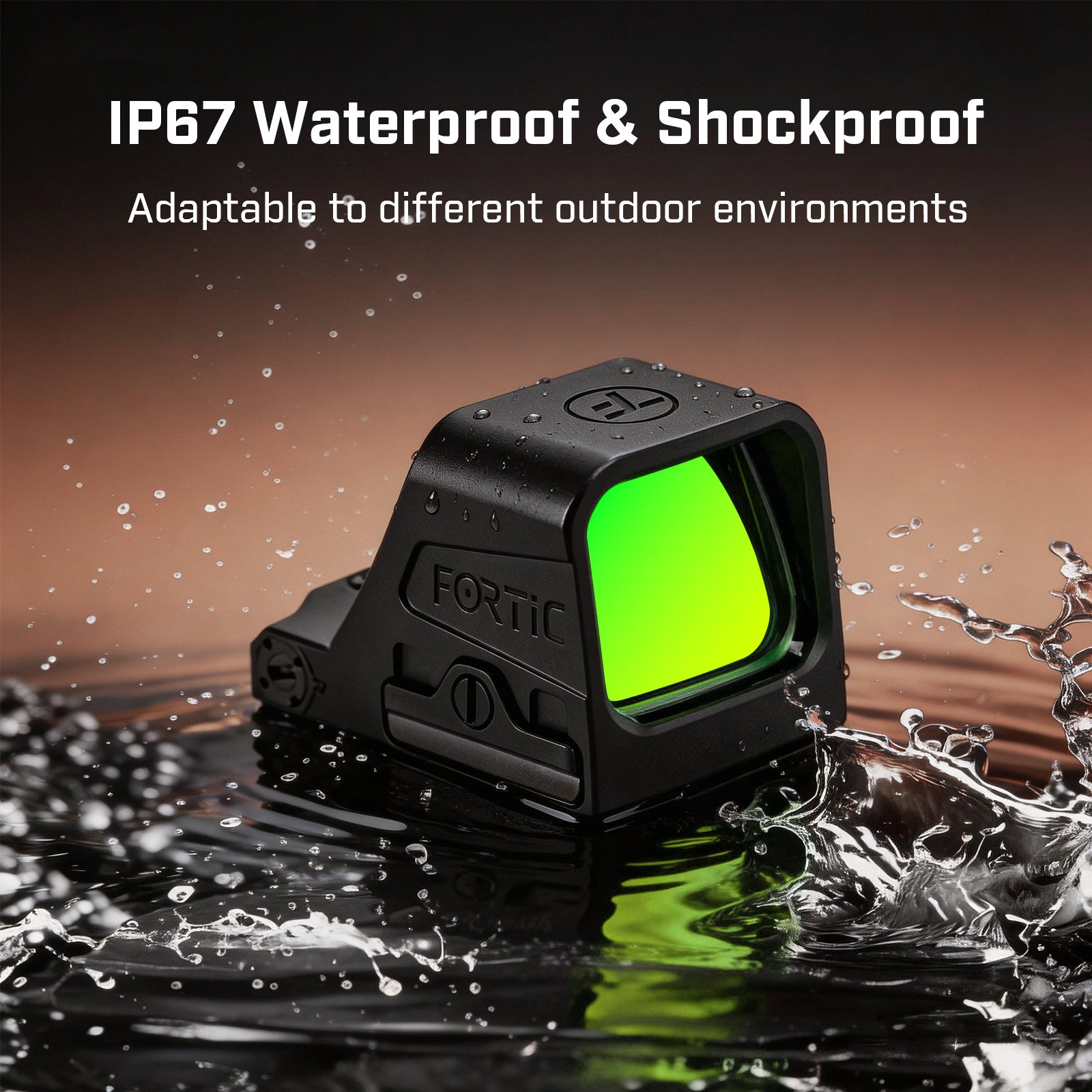 FORTIC FP1 RMR Footprint Open 2&32MOA Green Circle Dot Sight