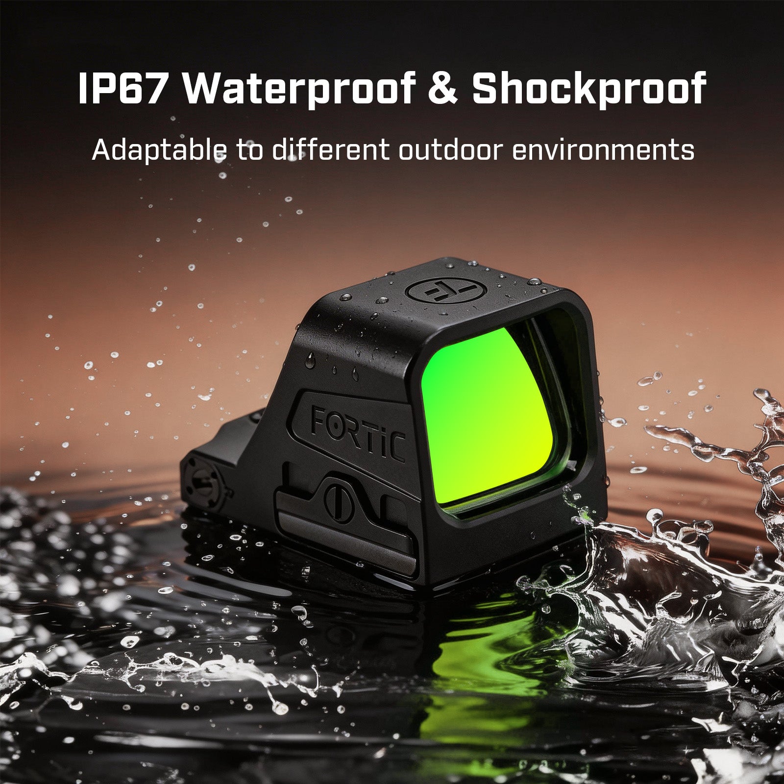 FORTIC FP1 RMR Footprint Open 6MOA Green Dot Sight